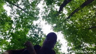 ANAL FUCKING in the Park with beautiful babe Evelina Darling