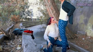 KISSCAT love Breakfast with Sausage – Public Agent Pickup Russian Student for Outdoor Sex 4k